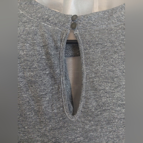 Nwt Lanston Drape Tee Dress size medium Heather gray - Picture 9 of 10